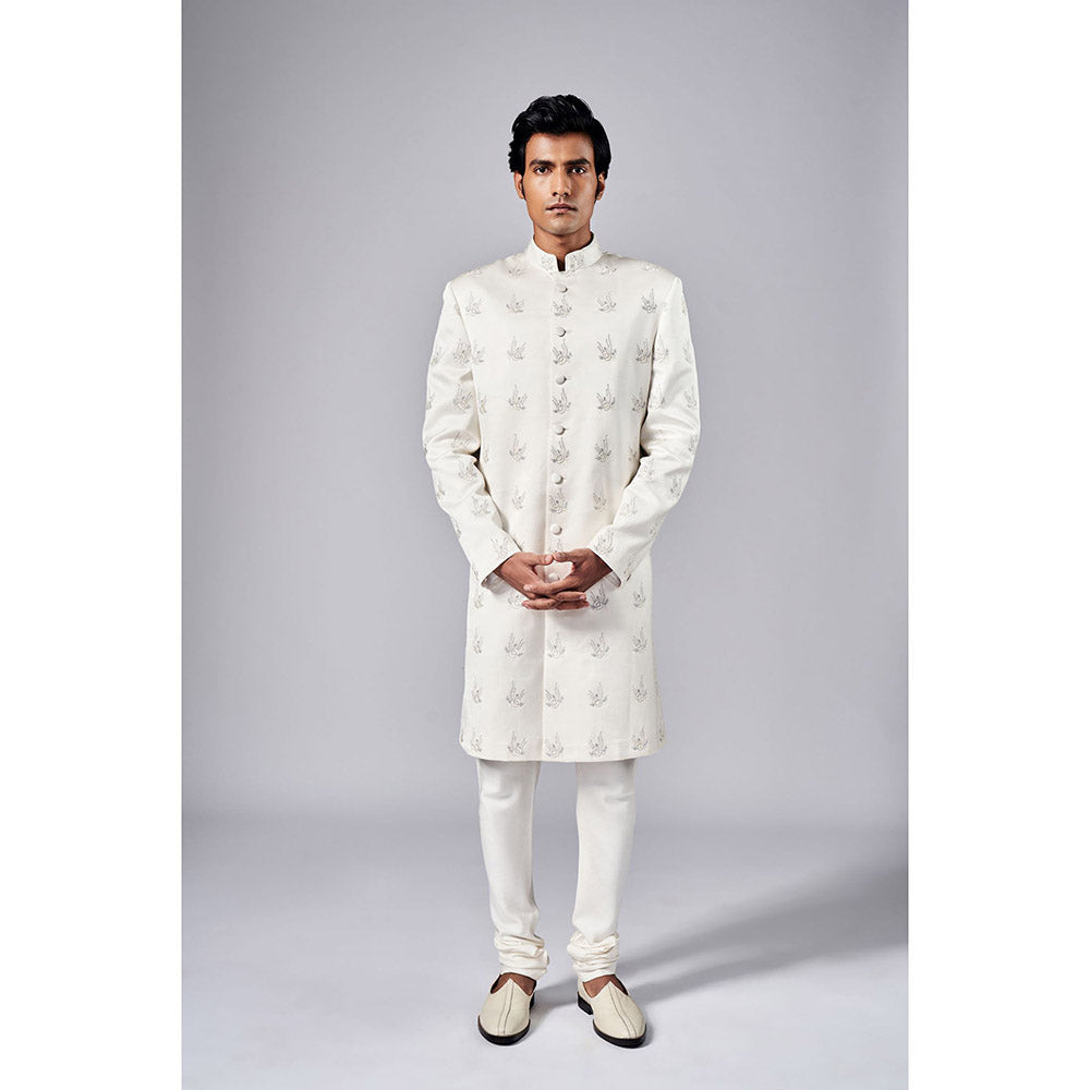 Arjun Kilachand Motif Embroidered Sherwani (Set of 2)