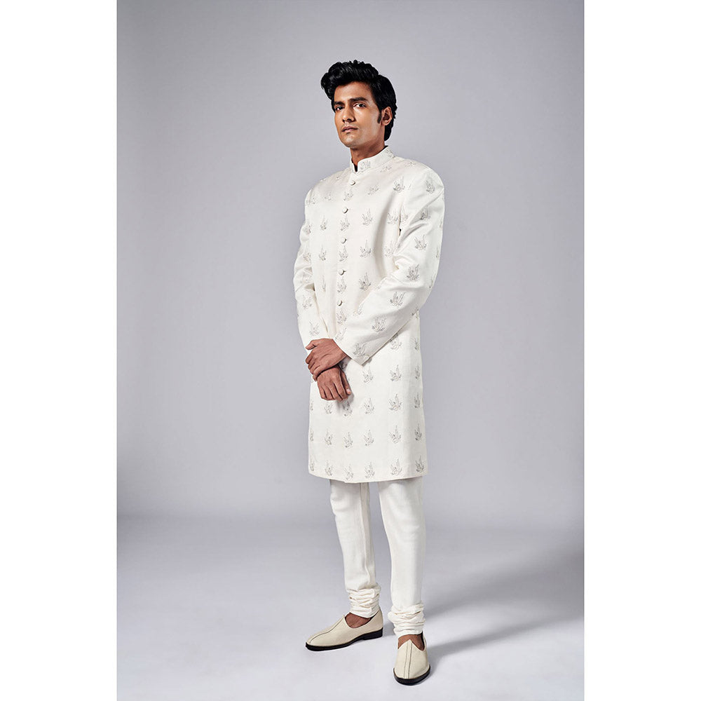 Arjun Kilachand Motif Embroidered Sherwani (Set of 2)