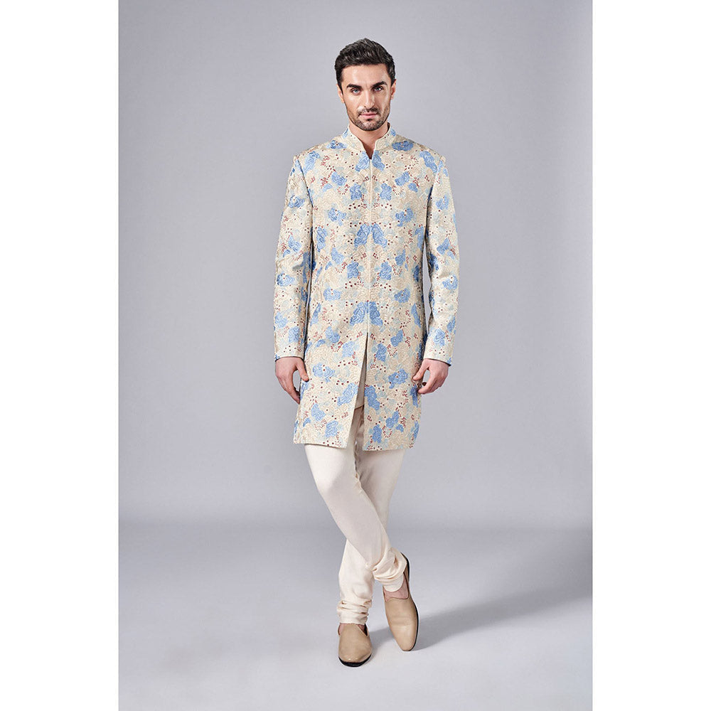Arjun Kilachand All Over Embroidered Sherwani (Set of 2)