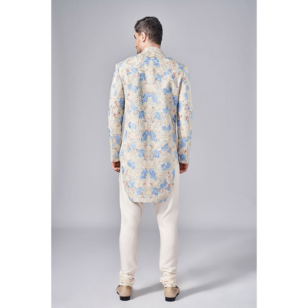 Arjun Kilachand All Over Embroidered Sherwani (Set of 2)