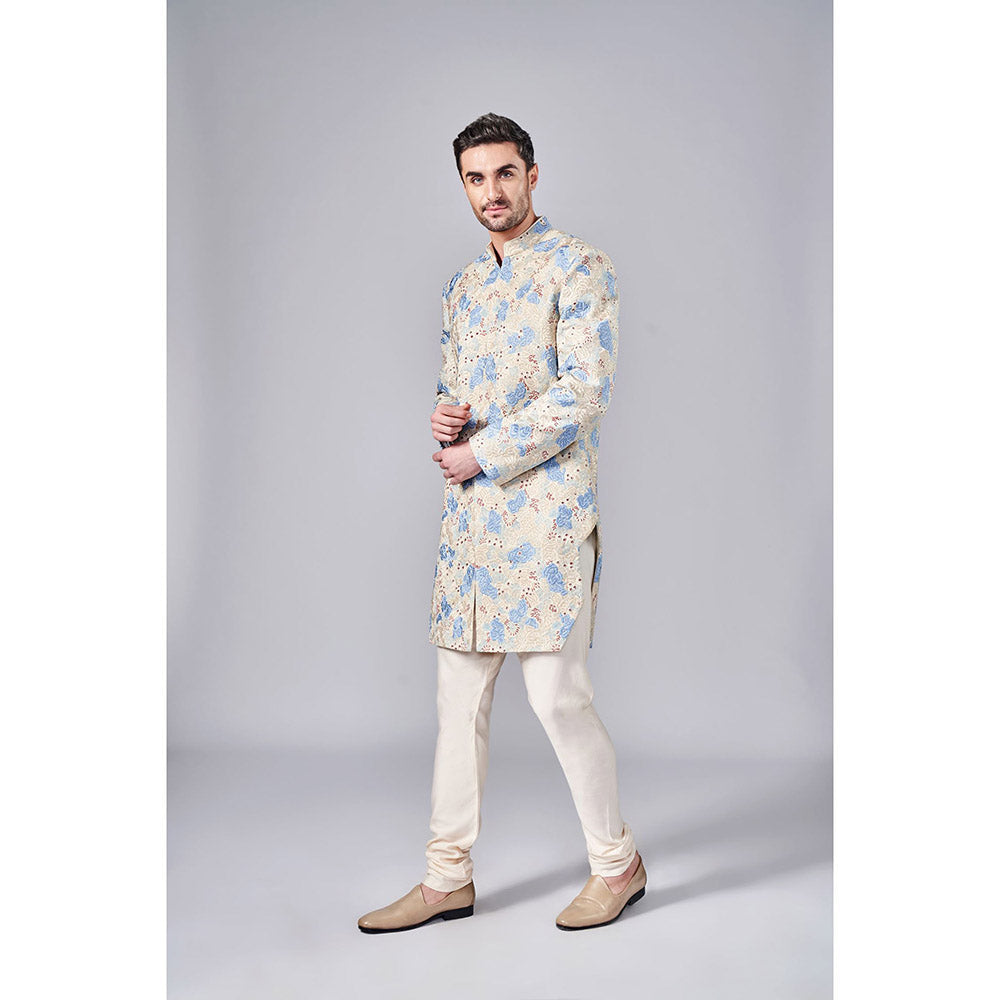 Arjun Kilachand All Over Embroidered Sherwani (Set of 2)