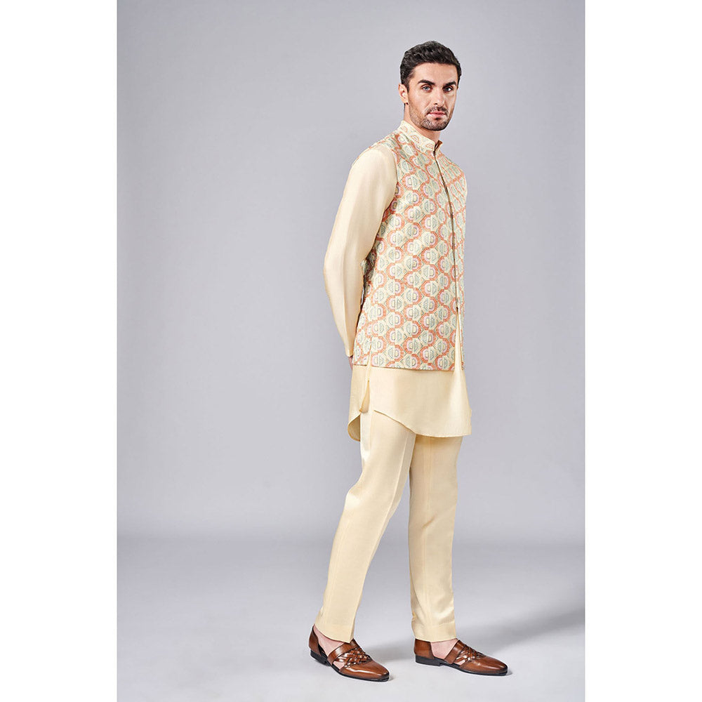 Arjun Kilachand Embroidered Concealed Bundi (Set of 3)