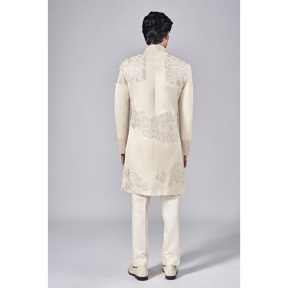 Arjun Kilachand Motif Embroidered Sherwani (Set of 2)