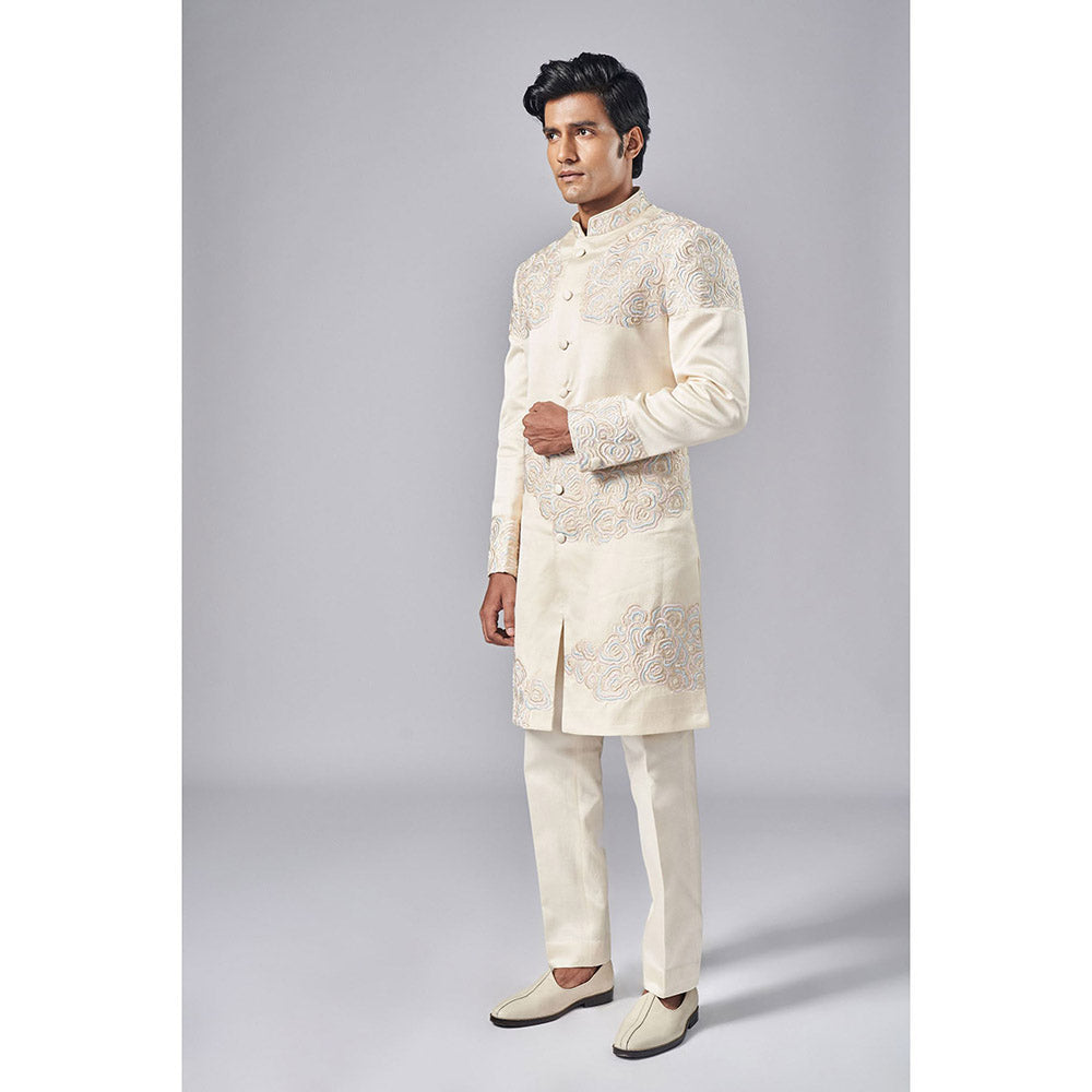 Arjun Kilachand Motif Embroidered Sherwani (Set of 2)