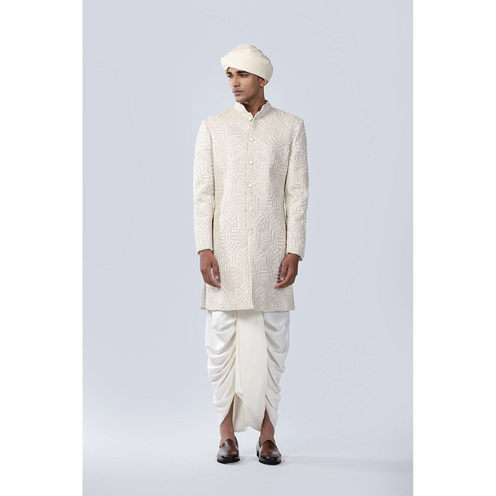 Arjun Kilachand French Knot Embroidered Sherwani (Set of 2)