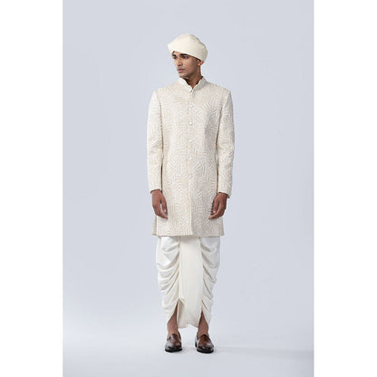 Arjun Kilachand French Knot Embroidered Sherwani (Set of 2)