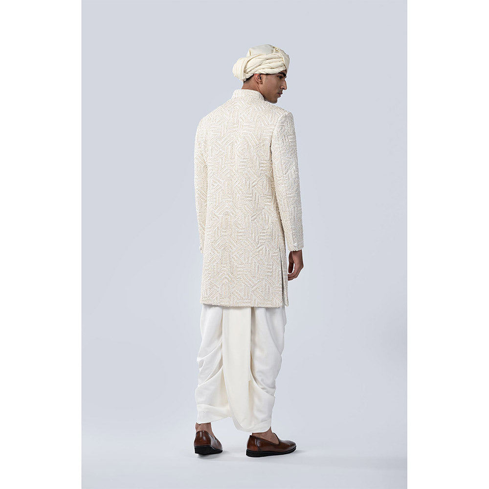 Arjun Kilachand French Knot Embroidered Sherwani (Set of 2)