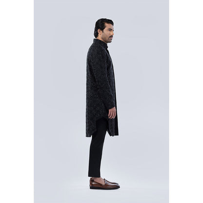 Arjun Kilachand Bead and Thread Work Embroidered Sherwani (Set of 2)