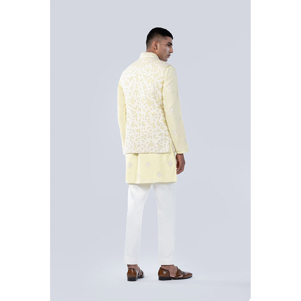 Arjun Kilachand Wool Embroidered Bundi (Set of 3)