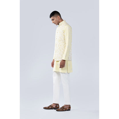 Arjun Kilachand Wool Embroidered Bundi (Set of 3)