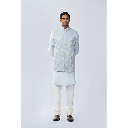 Arjun Kilachand French Knot Embroidered Bundi (Set of 3)