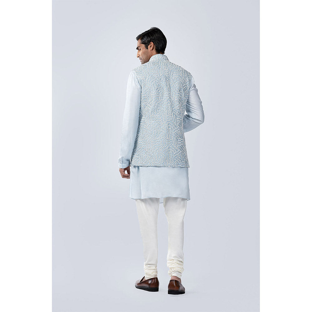 Arjun Kilachand French Knot Embroidered Bundi (Set of 3)