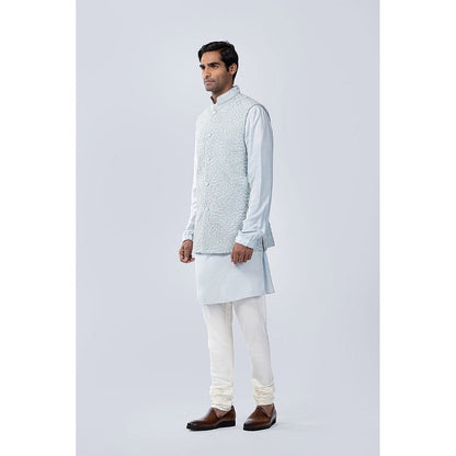 Arjun Kilachand French Knot Embroidered Bundi (Set of 3)