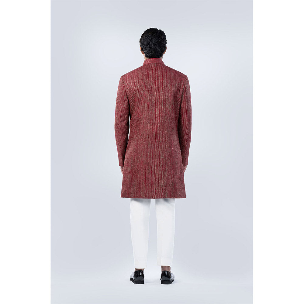 Arjun Kilachand Gold and Badla Embroidered Fusion Jacket (Set of 2)