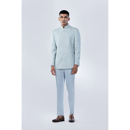 Arjun Kilachand French Knot Embroidered Bandgala (Set of 2)