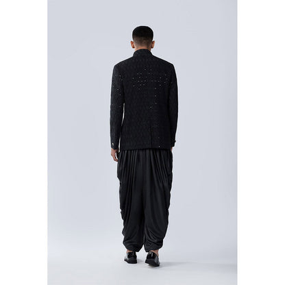 Arjun Kilachand Thread Work and Sequins Embroidered Bandgala (Set of 2)