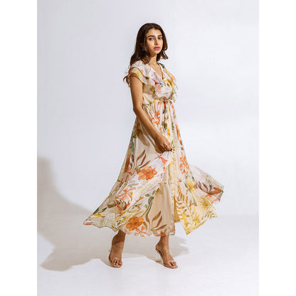 AROOP SHOP INDIA Melia Beige Dress
