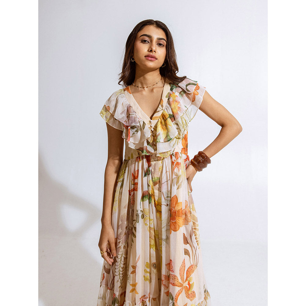 AROOP SHOP INDIA Melia Beige Dress