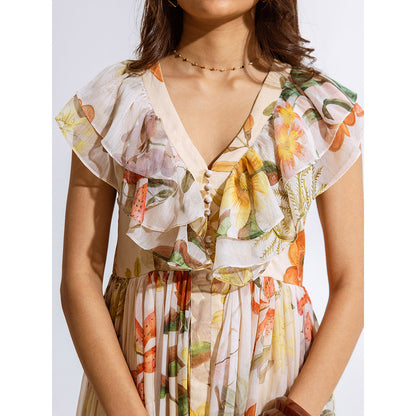 AROOP SHOP INDIA Melia Beige Dress