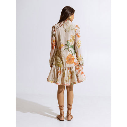 AROOP SHOP INDIA Kalina Beige Dress