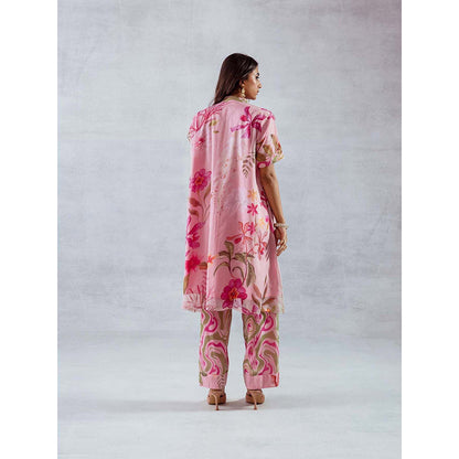 AROOP SHOP INDIA Women Pink Floral Co-Ord (Set of 2)
