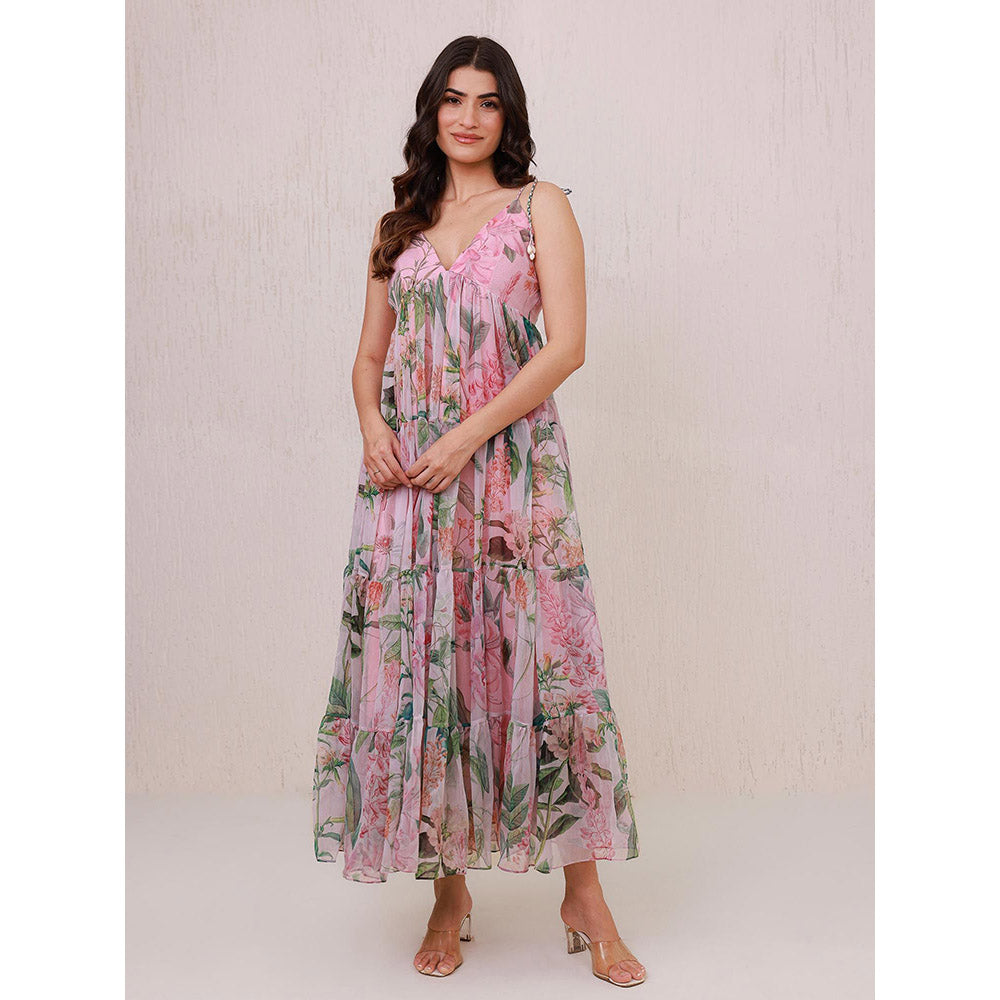 AROOP SHOP INDIA Pink Lily Maxi Dress