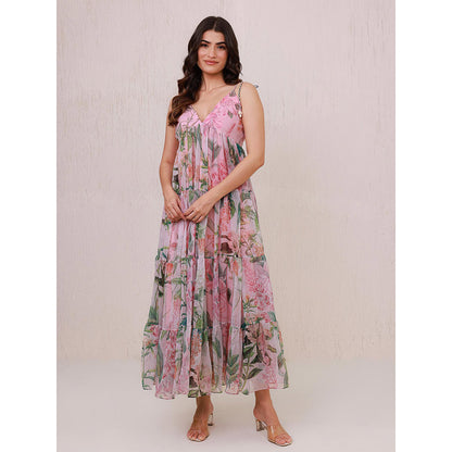 AROOP SHOP INDIA Pink Lily Maxi Dress