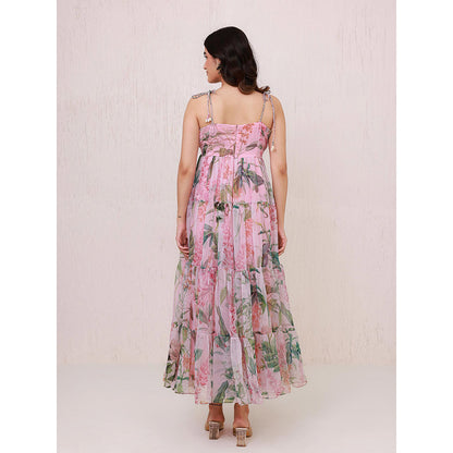 AROOP SHOP INDIA Pink Lily Maxi Dress