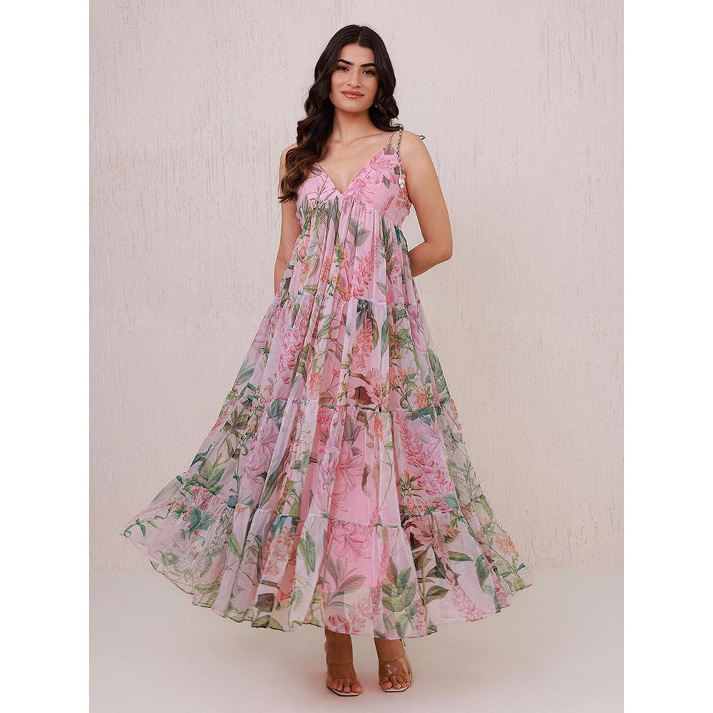 AROOP SHOP INDIA Pink Lily Maxi Dress
