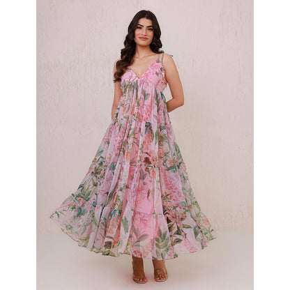 AROOP SHOP INDIA Pink Lily Maxi Dress