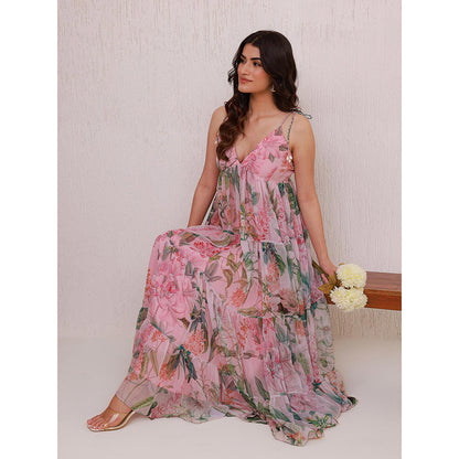AROOP SHOP INDIA Pink Lily Maxi Dress