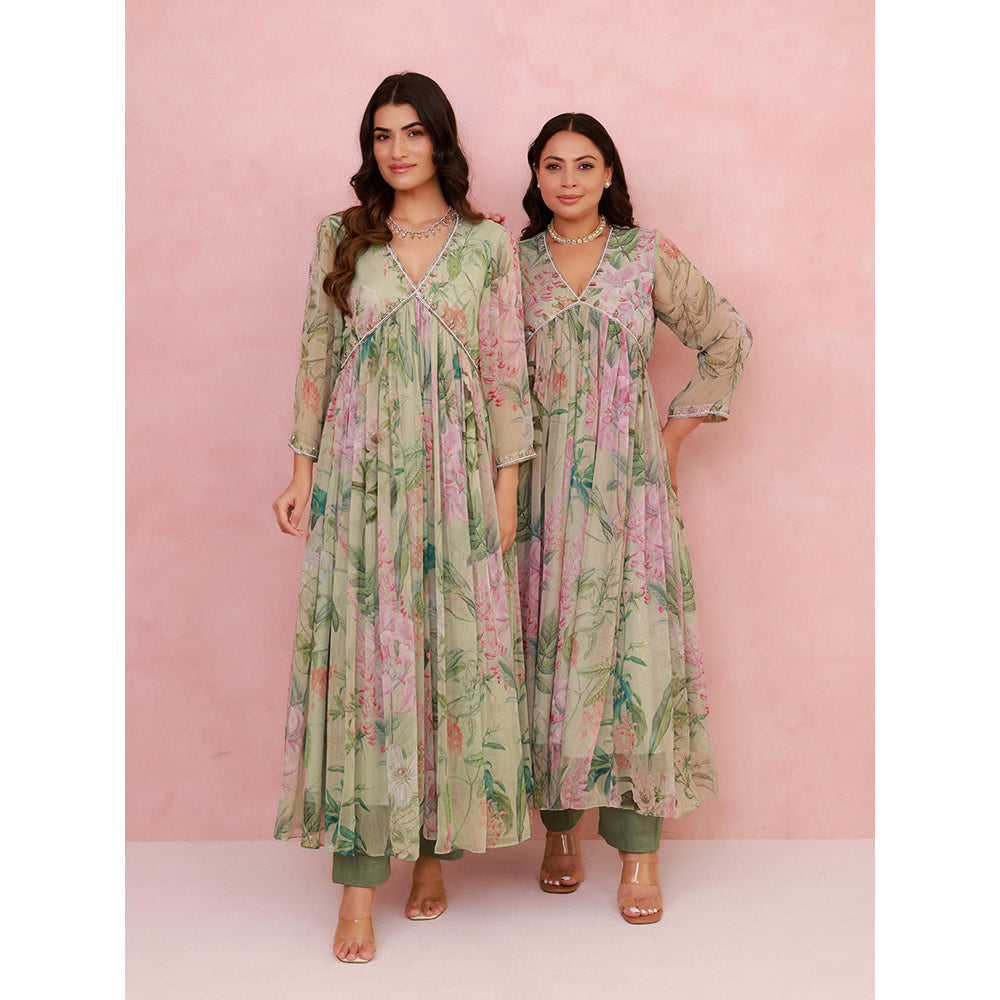 AROOP SHOP INDIA Roselynn Anarkali Kurta with Pant
