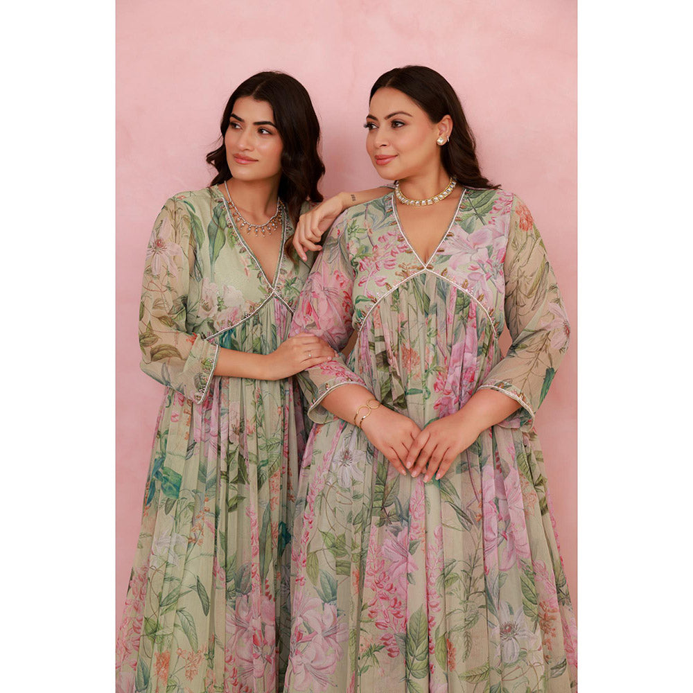 AROOP SHOP INDIA Roselynn Anarkali Kurta with Pant