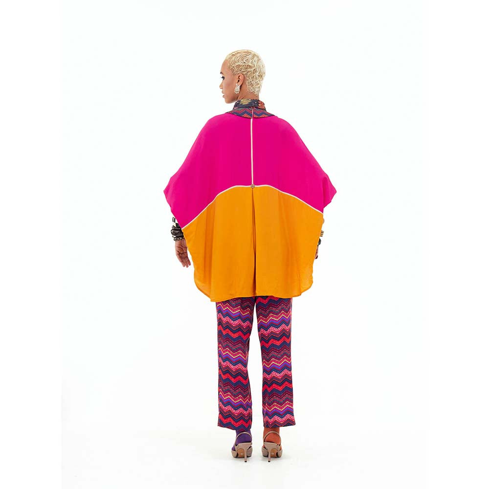 Aseem Kapoor Mandala Solid Color Block Shirt With Detailed Collar
