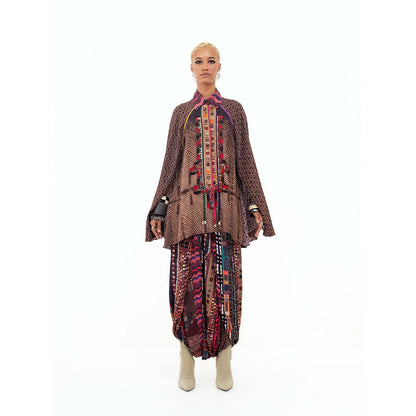 Aseem Kapoor Printed Atri Shirt With Highlighted Yoke