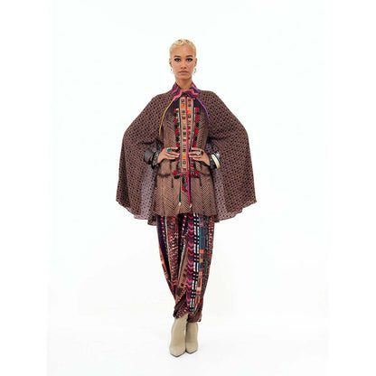 Aseem Kapoor Printed Atri Shirt With Highlighted Yoke