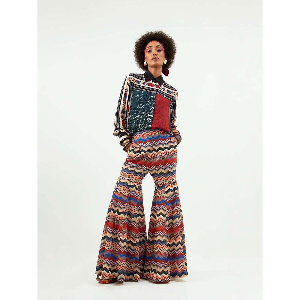 Aseem Kapoor Multi Colour Atri Shirt with Sharara (Set of 2)