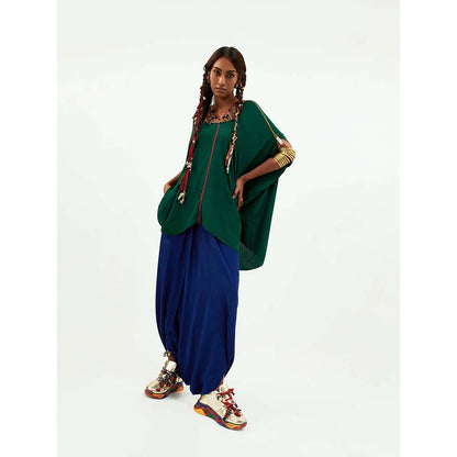 Aseem Kapoor Green Fiza Kaftan Tunic with Dhoti (Set of 2)