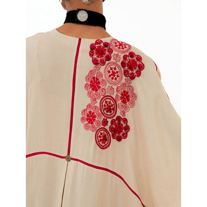 Aseem Kapoor Multi Colour Mandala Kaftan with Pant (Set of 2)