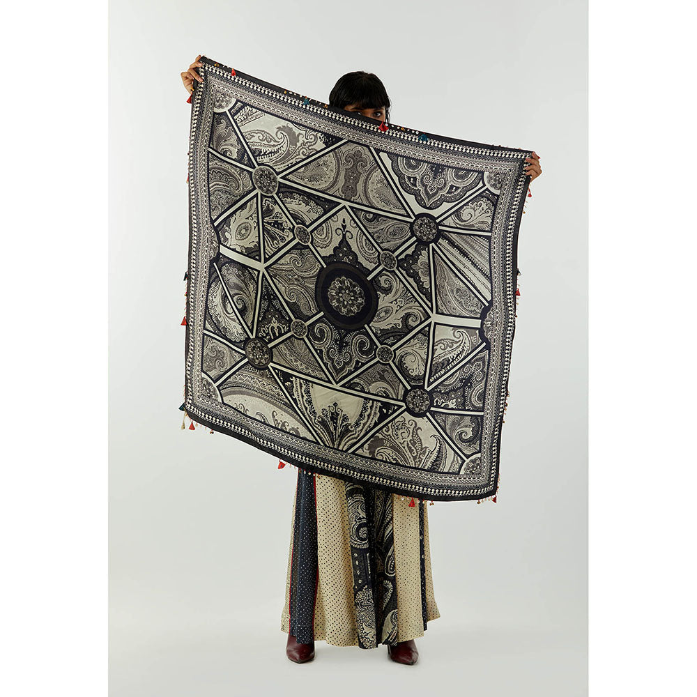 Aseem Kapoor Grey Kinara Scarf