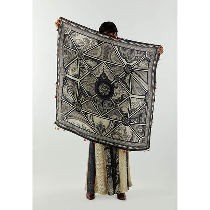 Aseem Kapoor Grey Kinara Scarf