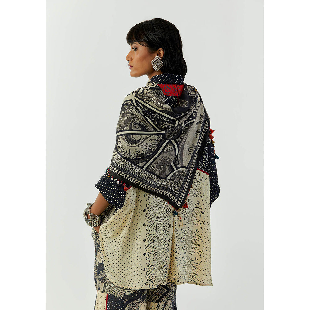 Aseem Kapoor Grey Kinara Scarf