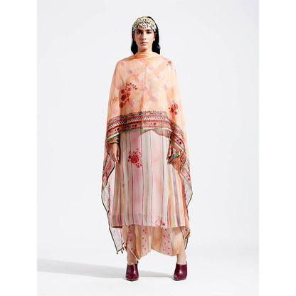 Aseem Kapoor Peach Kinara Dupatta
