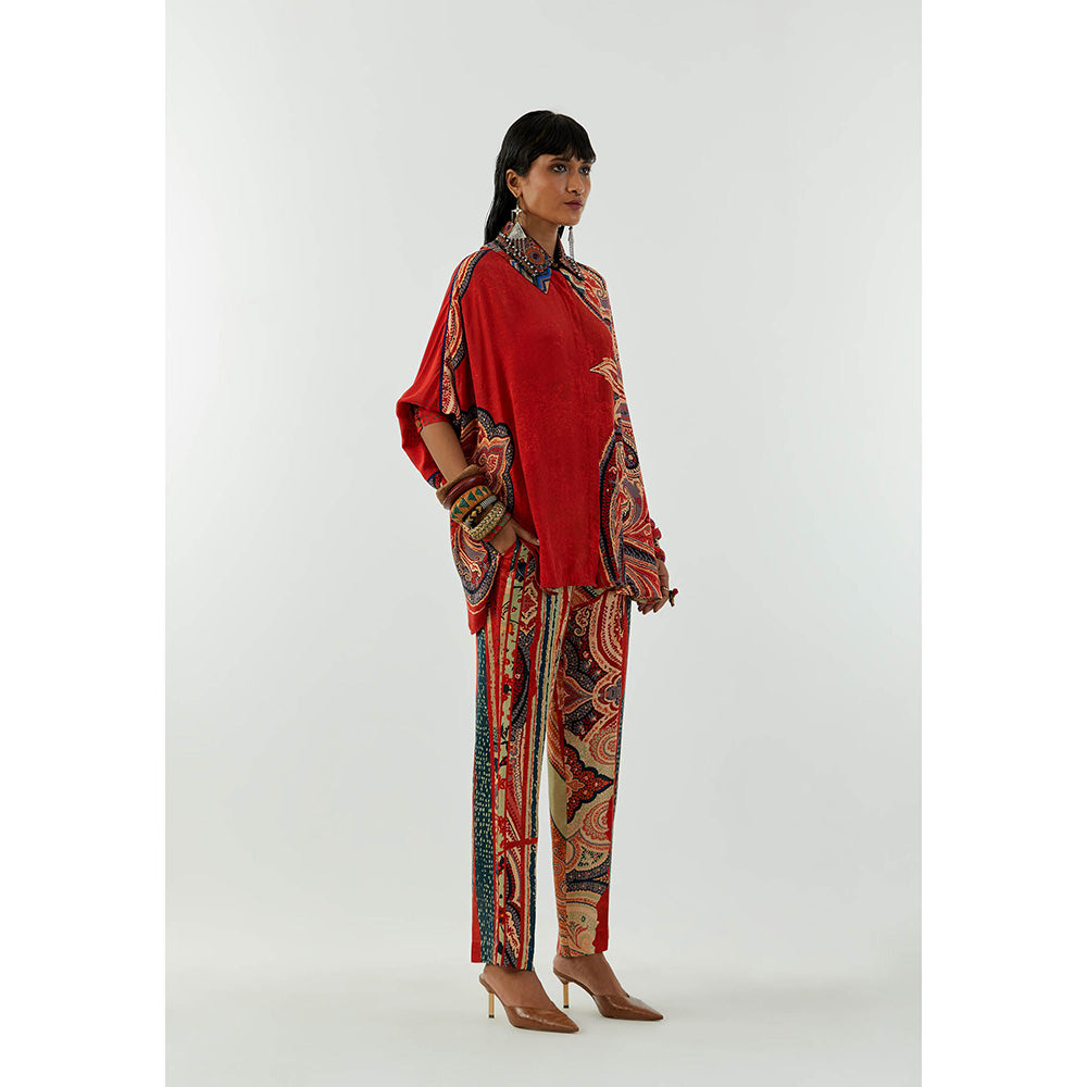 Aseem Kapoor Red Mandala Shirt