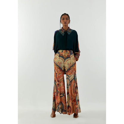 Aseem Kapoor Teal Mandala Shirt