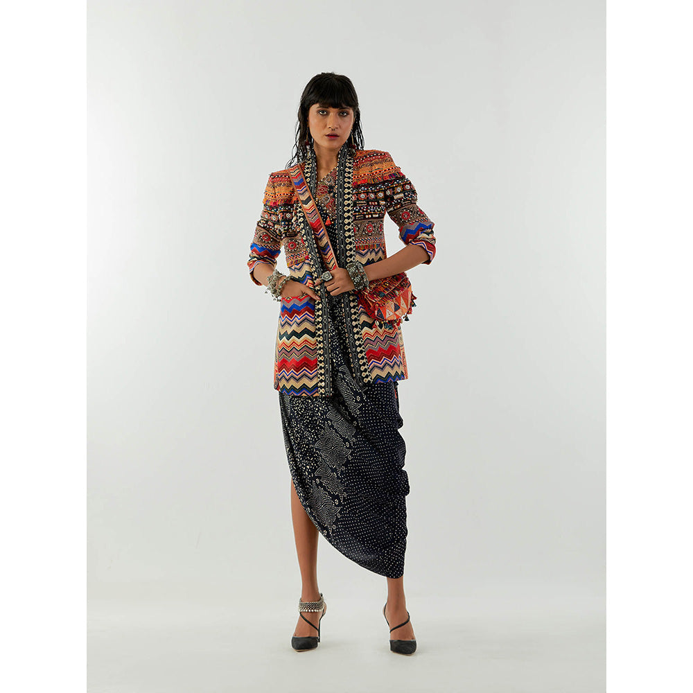 Aseem Kapoor Multi-Colour Open Dhana Jacket