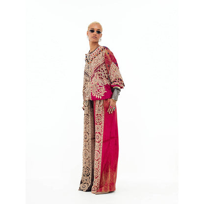 Aseem Kapoor Multi-Colour Zahra Top With Pant (Set of 2)