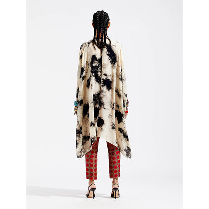 Aseem Kapoor Beige Ritu Tunic With Pant (Set of 2)