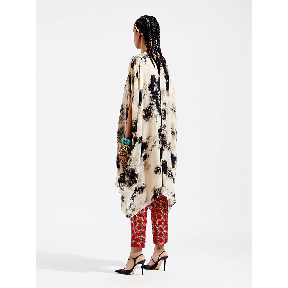 Aseem Kapoor Beige Ritu Tunic With Pant (Set of 2)