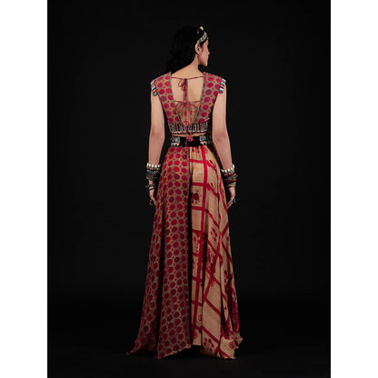 Aseem Kapoor Multi-Colour Kamya Blouse With Skirt (Set of 2)